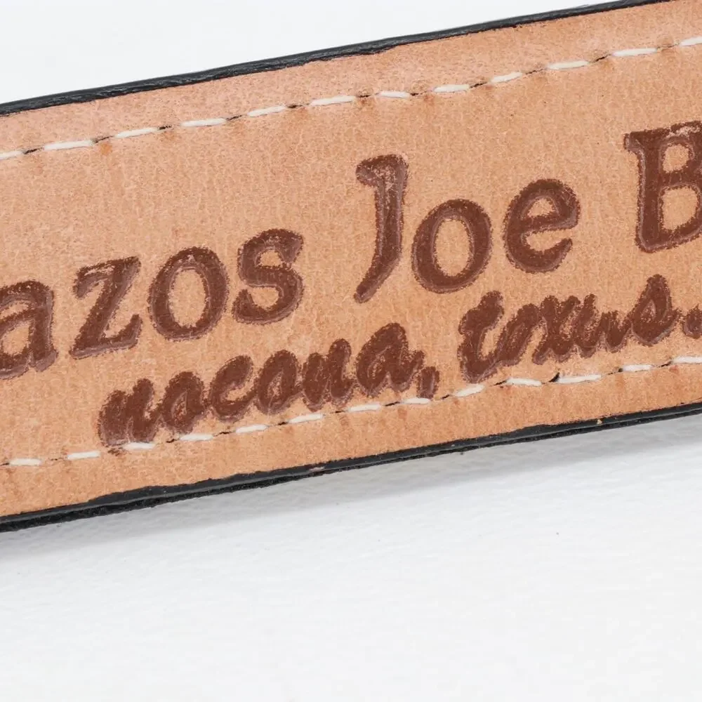 Brazos Joe Belt Co Women 30 Black Multicolor Floral Embroidered